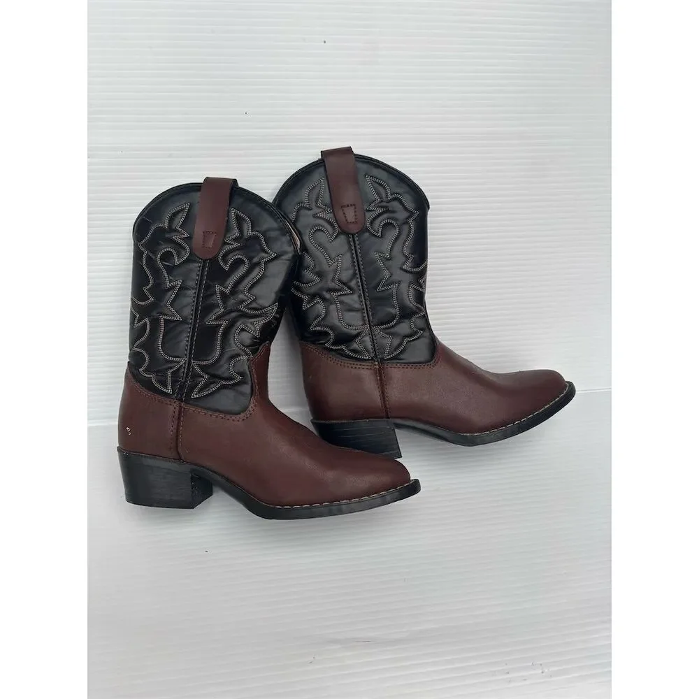Laredo Express‎ Rider Cowboy Boots Unisex Size 4 Multicolor Western